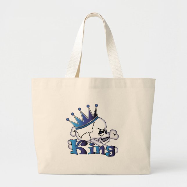 Skull King Jumbo Stoffbeutel (Vorne)