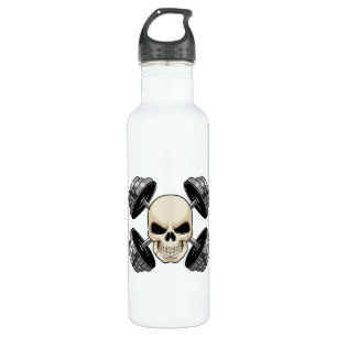 Skull-Krafttraining Dumbells Edelstahlflasche