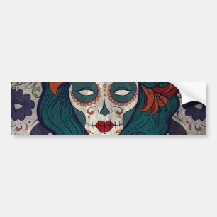 Skull Ladys Autoaufkleber