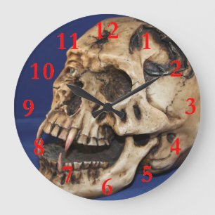 Skull Large Round Große Wanduhr