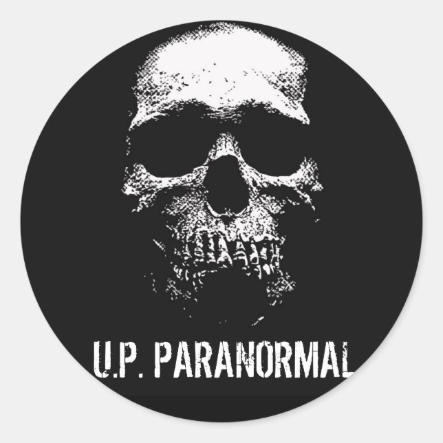 SKULL-LOGO - STICKERBLATT RUNDER AUFKLEBER (Vorderseite)