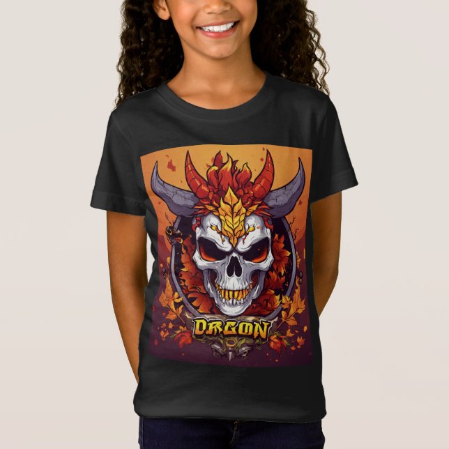 "Skull Majesty: Dragon's Embrace" T-Shirt (Vorderseite)