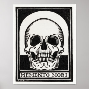 Skull Memento Mori von Julie de Graag Poster