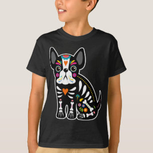 Skull mexikanische Bulldog Halloween T-Shirt
