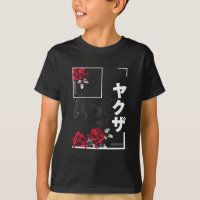 Skull mit Blume - Städtisches Design nach japanisc
