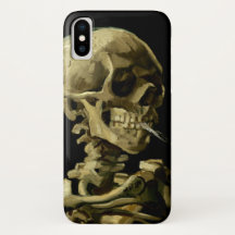 Skull mit brennender Zigarette von Van Gogh