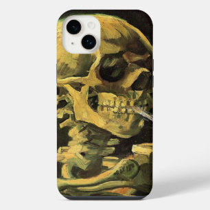 Skull mit brennender Zigarette von Vincent van Gog iPhone 14 Plus Hülle