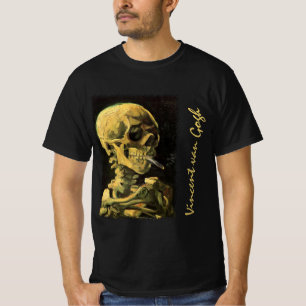 Skull mit brennender Zigarette von Vincent van Gog T-Shirt