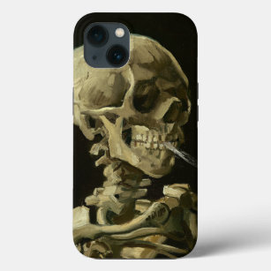 Skull mit Cigarette Van Gogh Case-Mate iPhone Hülle