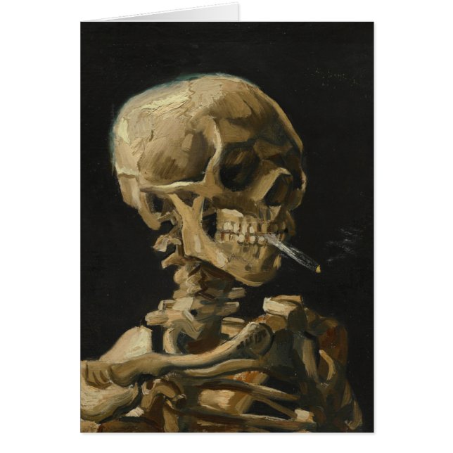 Skull mit einer brennenden Zigarette von Vincent V (Vorne)
