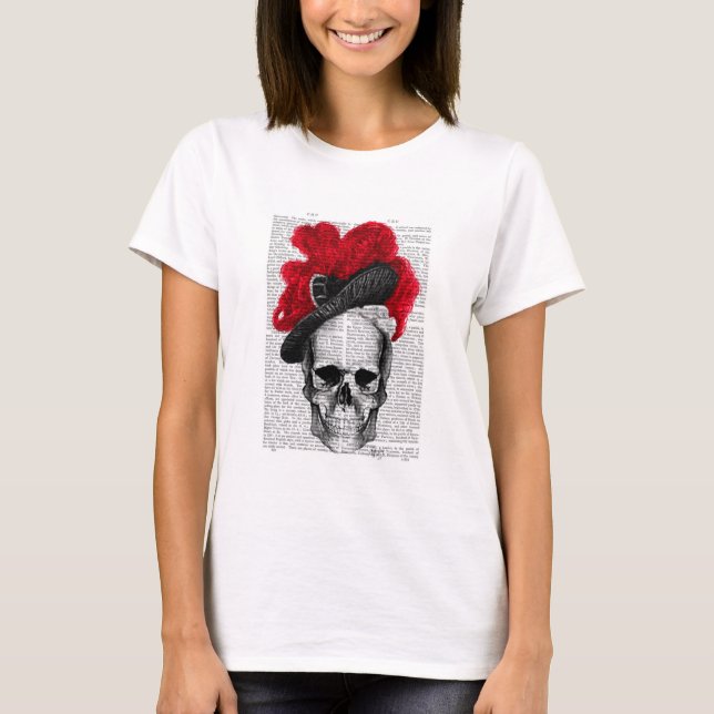 Skull mit Red Hat T-Shirt (Vorderseite)