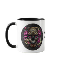 SKULL MIT SNAKE CUSTOM TASSE.