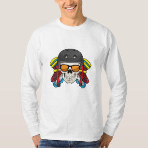 Skull mit Sonnenbrille & Inline-Skaten T-Shirt