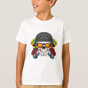 Skull mit Sonnenbrille & Inline-Skaten T-Shirt
