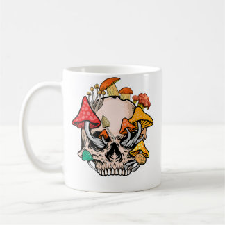 Skull Morel Mushroom Cottagecore Hunter Aesthetic  Kaffeetasse