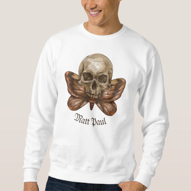 Skull Moth Sweatshirt (Vorderseite)