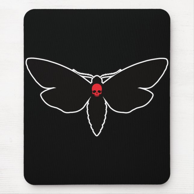 Skull Moths Skull Moth Death Moth - Entomologie Mousepad (Vorne)