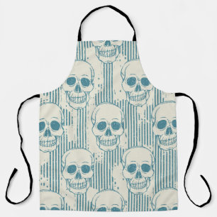 Skull Motif: Nahtlose Freehand Muster Schürze