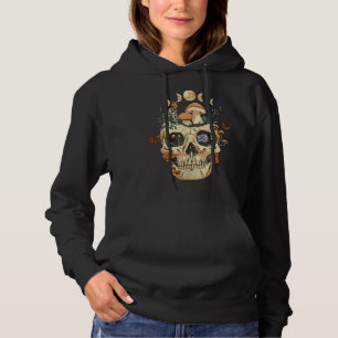 Skull Mushroom Bekleidung Mykologe Goth Monarch Bu Hoodie