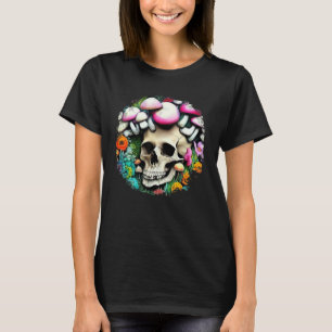 Skull Mushrooms Collector Skull Artwork Mushroom G T-Shirt