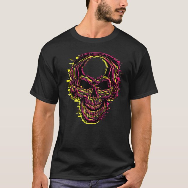 Skull Music Blur T-Shirt (Vorderseite)