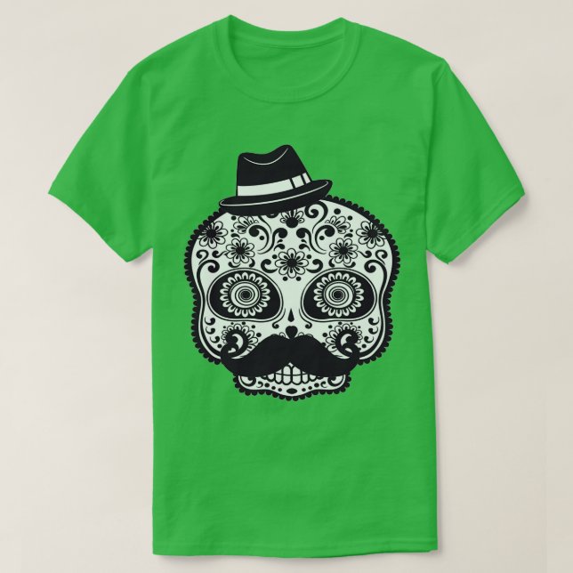 Skull Mustache T-Shirt (Design vorne)