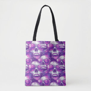 Skull Muster Design mit Lila Sonnenbrille