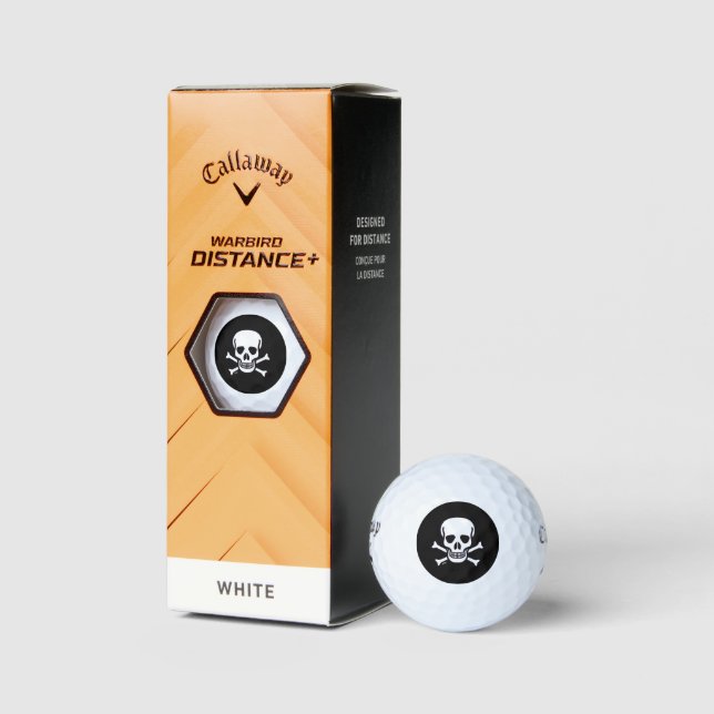 Skull n Bones Black Callaway Warbird Golf Bälle 3 (Verpackungen)