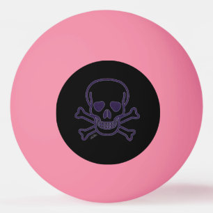 Skull n Bones Ghost oran Glam 1 Stern Tischtennisb Tischtennisball