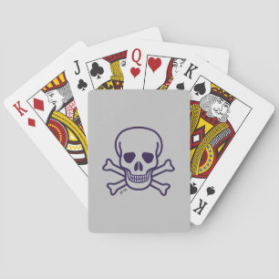 Skull n Bones grauer Poker spielen Karten Spielkarten