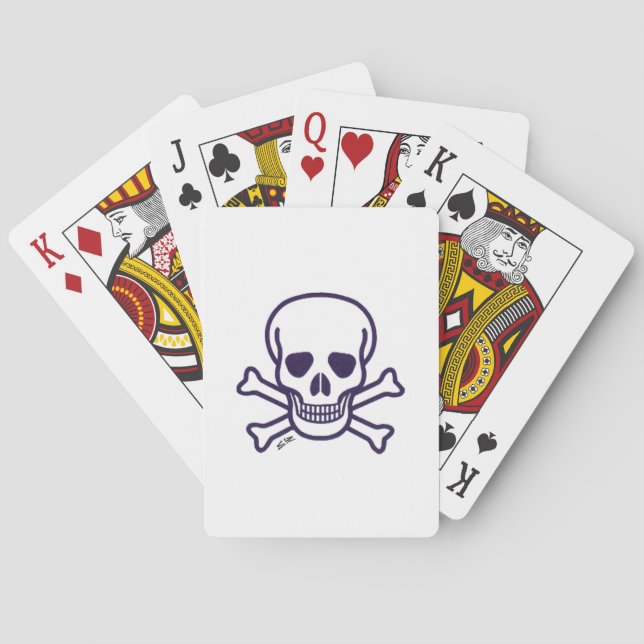 Skull n Bones Poker spielt Karten Spielkarten (Rückseite)