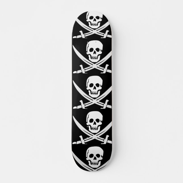 SKULL N CROSSBONES PIRATE SKATEBOARDS (Vorne)