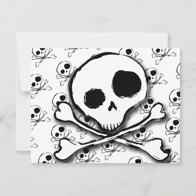 Skull N Knochen mit Hintergrund (Vorderseite)