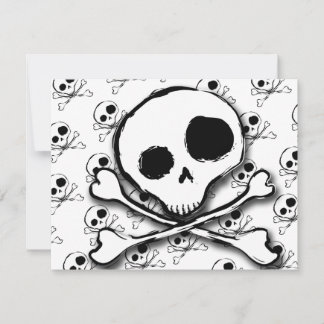 Skull N Knochen mit Hintergrund