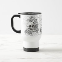 Skull N Rose Travel Mug