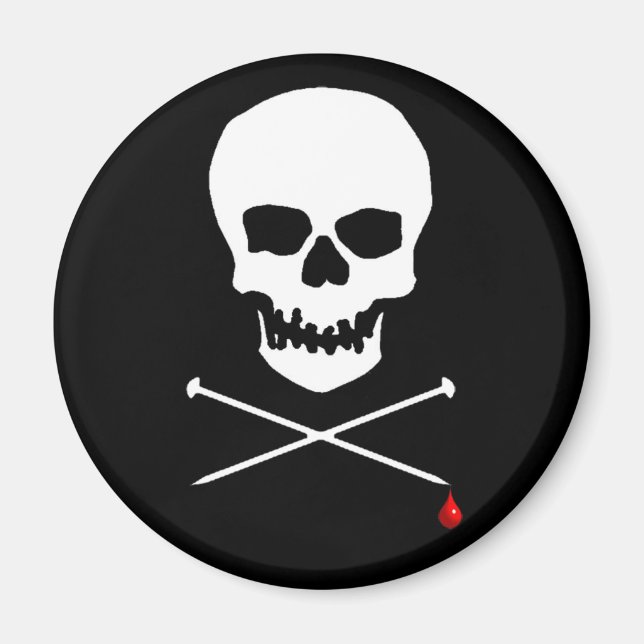 Skull & Needle Magnet (Vorne)