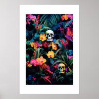 Skull Neon Jungle | Orchid-Blume