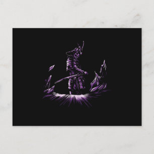 Skull Ninja Samurai Japan Kendo Katana Schwerter G Postkarte