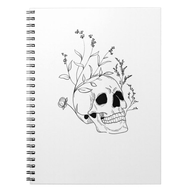 Skull-Notebook Notizblock (Vorderseite)