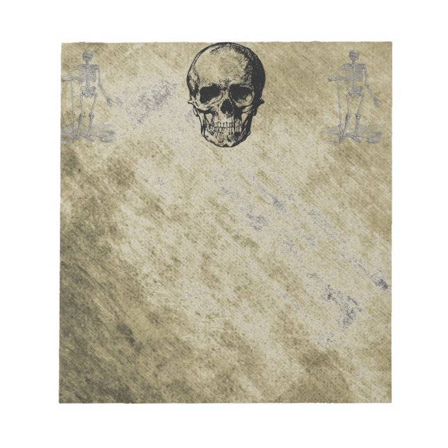 Skull Notepad Notizblock (Vorderseite)