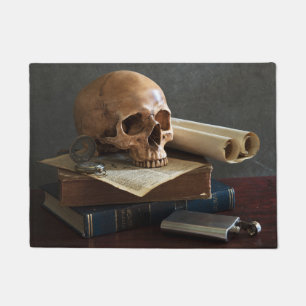 Skull on Books Türmatte
