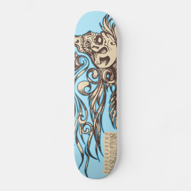 Skull ornaments skateboard (Vorderseite)