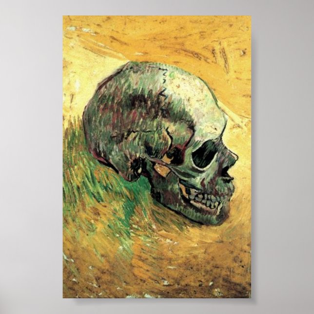 Skull Painting , Van Gogh Berühmtes Gemälde Poster (Vorne)
