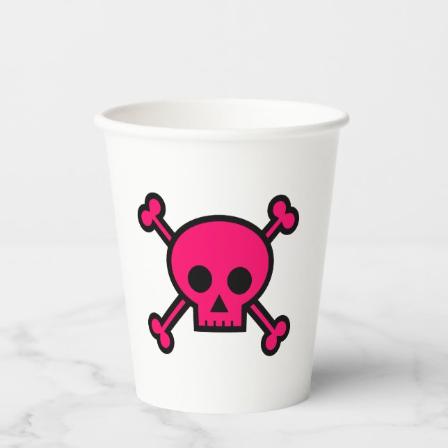 Skull Paper Cups Pappbecher (Vorderseite)
