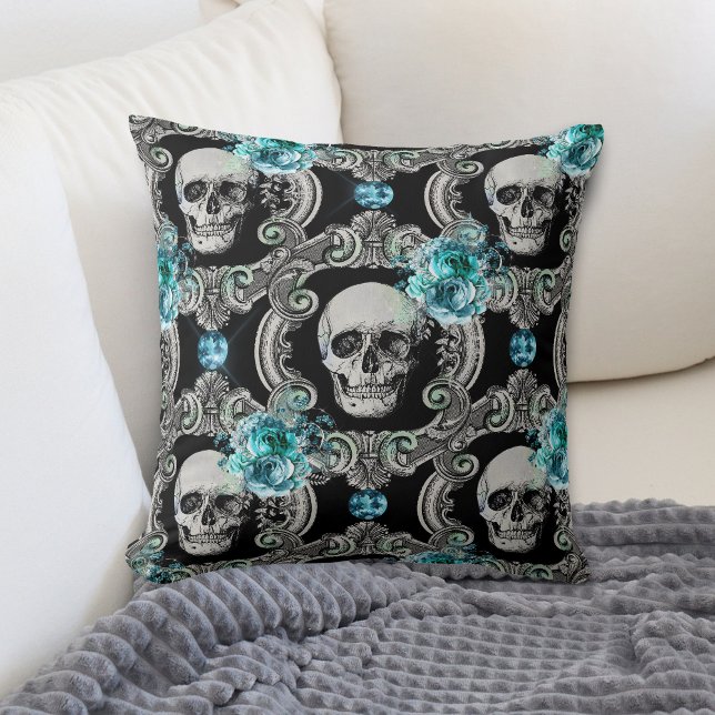 Skull Pattern Bläserblüte Kissen (Von Creator hochgeladen)