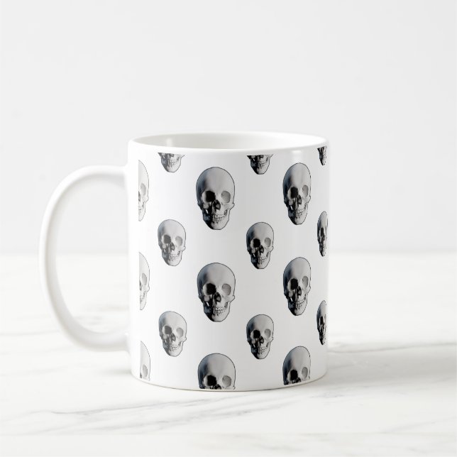 Skull Pattern Halloween Kaffeetasse (Links)