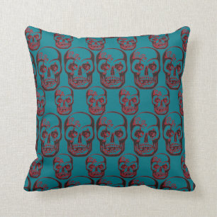 skull pattern kissen