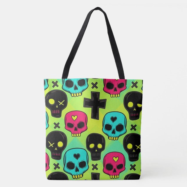 Skull Pattern Tote Bag (Vorderseite)