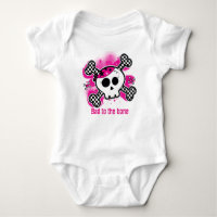 Skull Pink Baby Personalisiert Custom One Piece