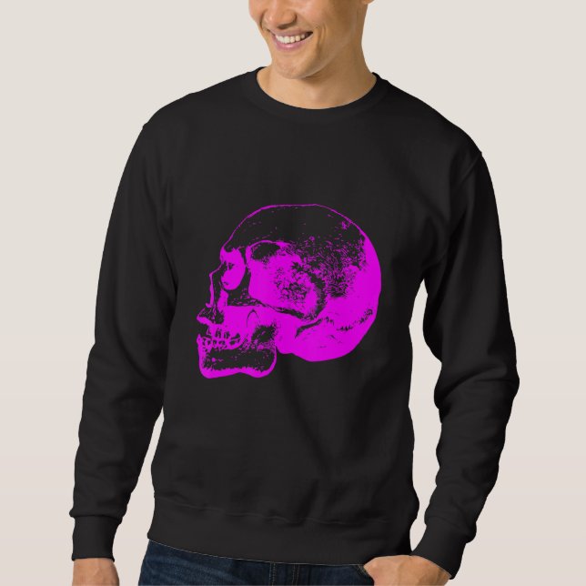 Skull Pirate Biker Rocker Tot Varnitas Knochen sel Sweatshirt (Vorderseite)